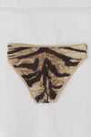 BASERANGE Flared Shorts UNBE Collection France Portugal BAS-UNBE-BLP-AU23-HUWEN Tiger Stripe UNBE-BL